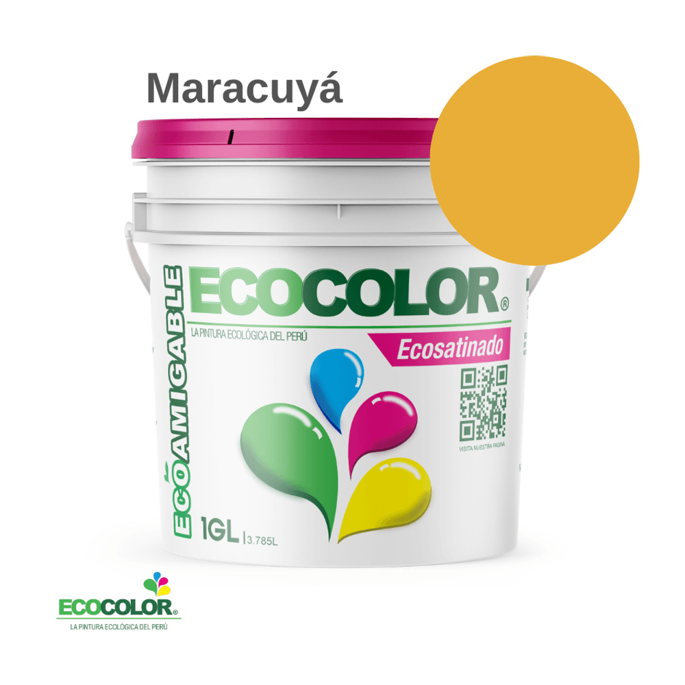 Pintura Ecológica ECOSATINADO 1 Galón Maracuyá