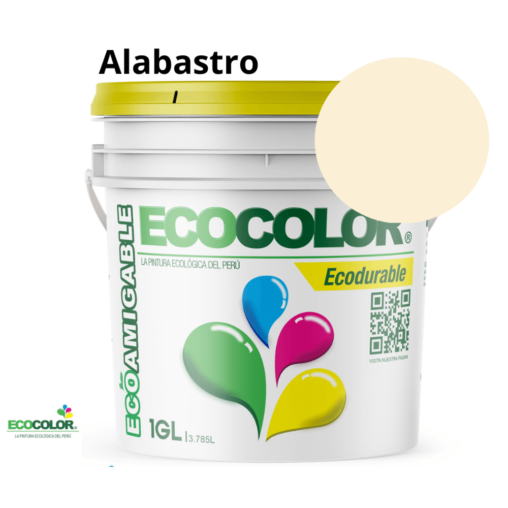 Pintura Ecológica ECODURABLE 1 Galón Alabastro