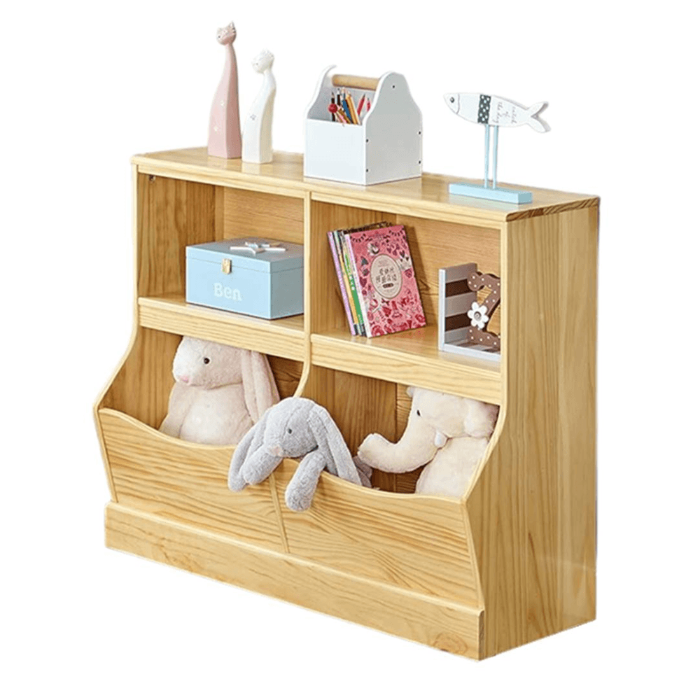 Librero Juguetero Infantil Cameron Carvalo - Muebles Bonno