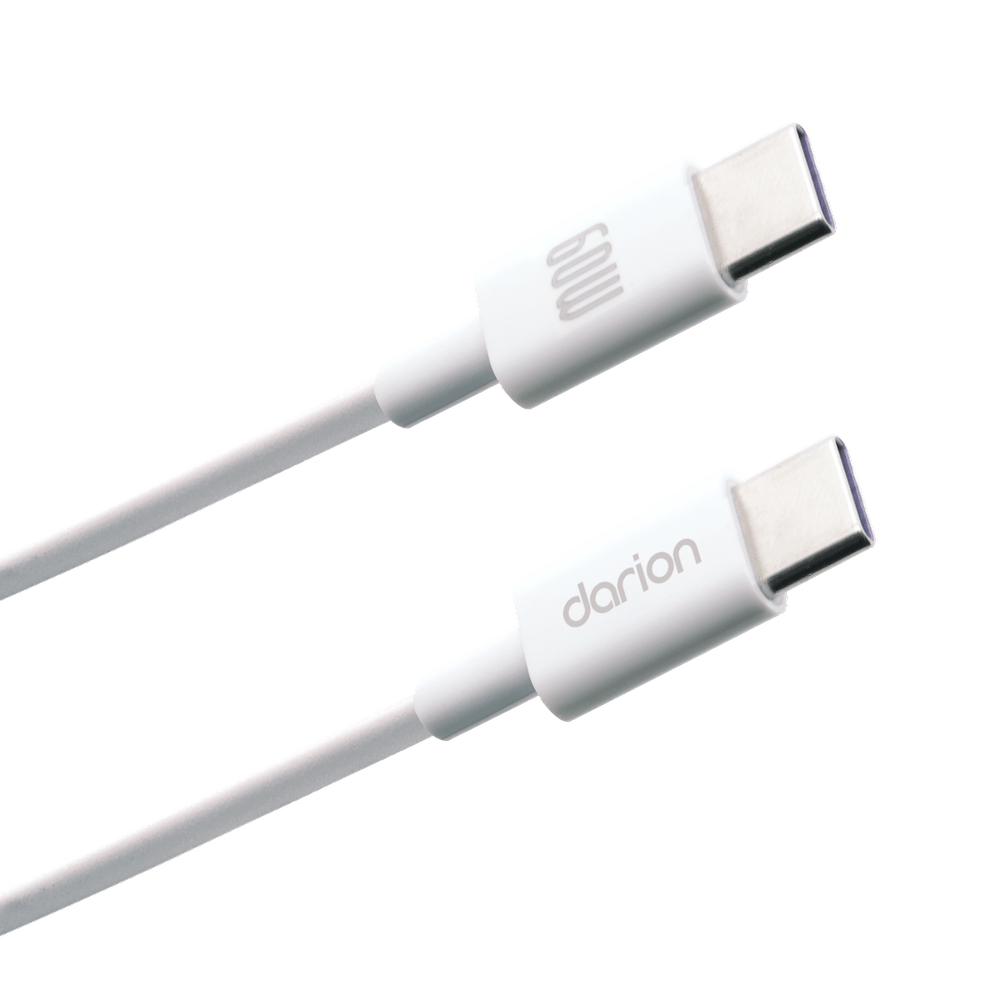 Cable Data Tipo C a Tipo C Darion Carga Ultra Rápida de 60W