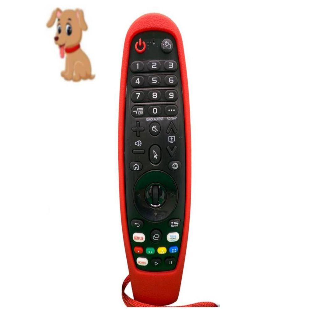 Funda de Silicona para Control Remoto Lg Roja Abierta
