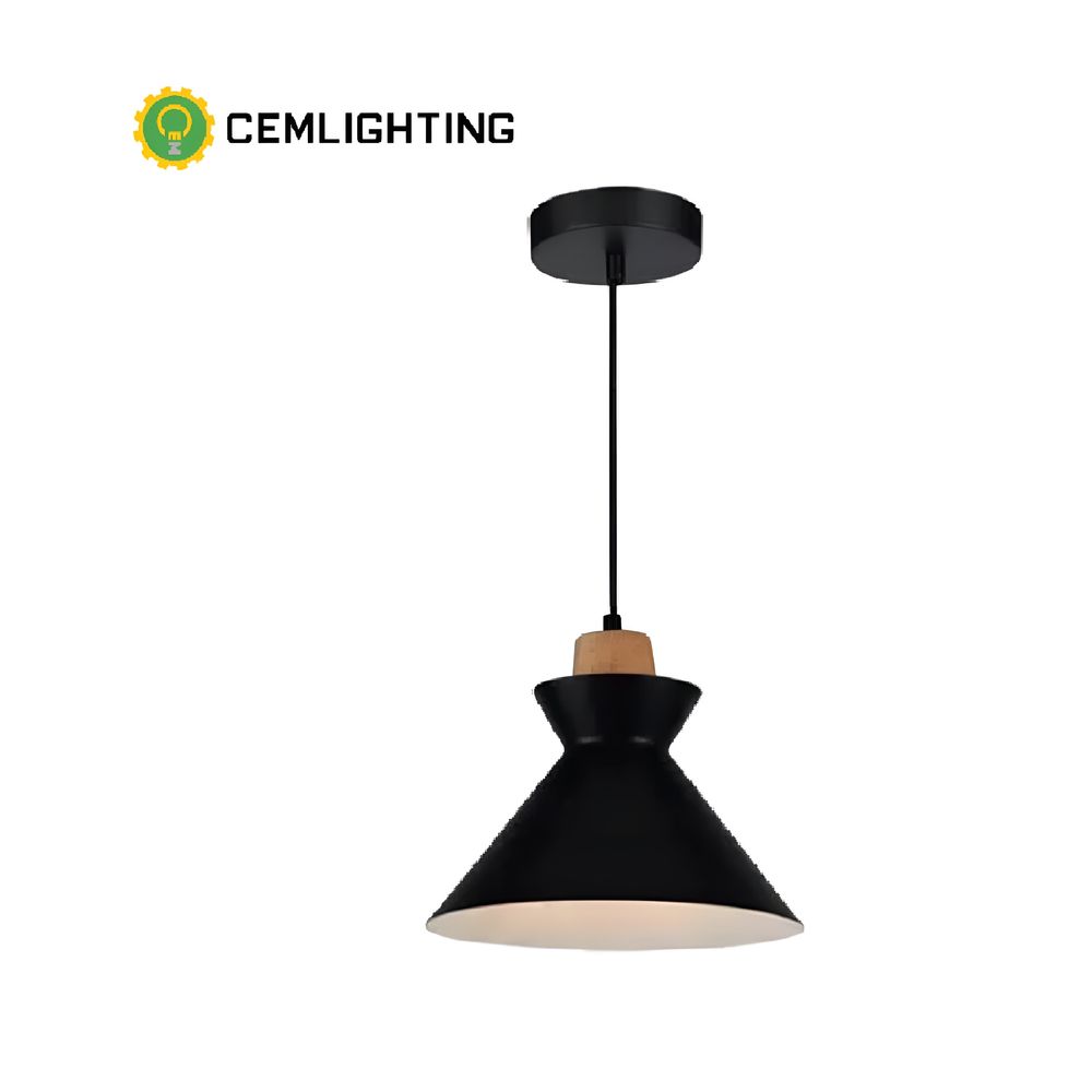 Lámpara de techo colgante almeria negro