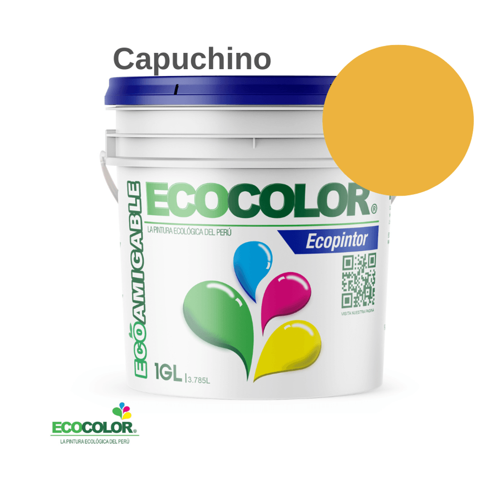 Pintura Ecológica ECOPINTOR 1 Galón Capuchino
