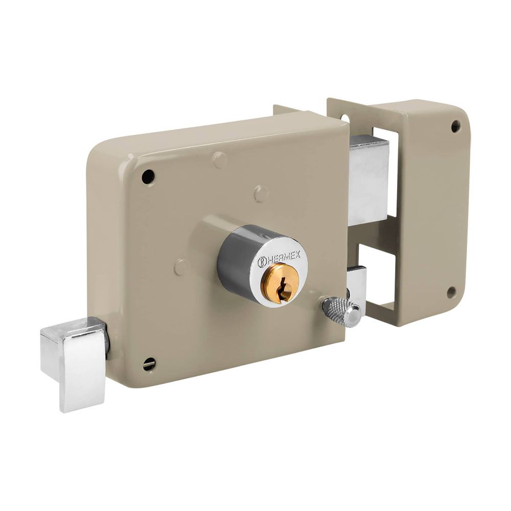 Chapa Cerradura de Sobreponer Derecha Clasica Hermex 43574