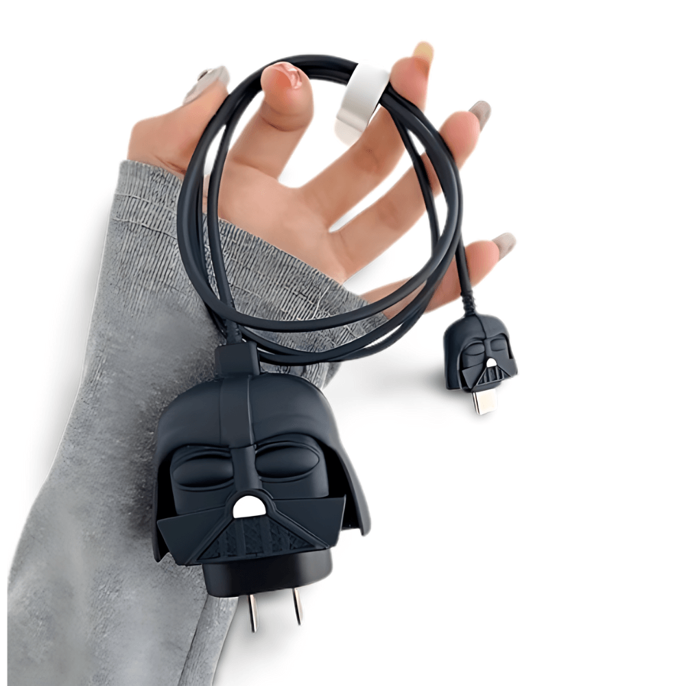 Funda protectora Negro de dibujos animados 3D para Apple iPhone 20W.