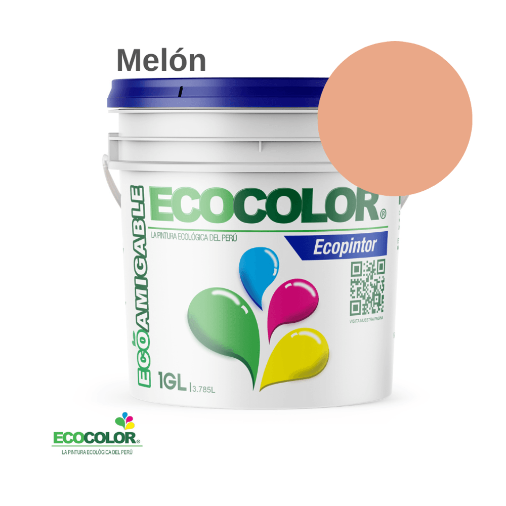 Pintura Ecológica ECOPINTOR 1 Galón Melón
