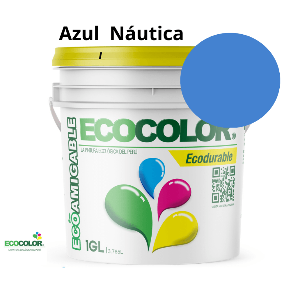 Pintura Ecológica ECODURABLE 1 Galón Azul Nautica