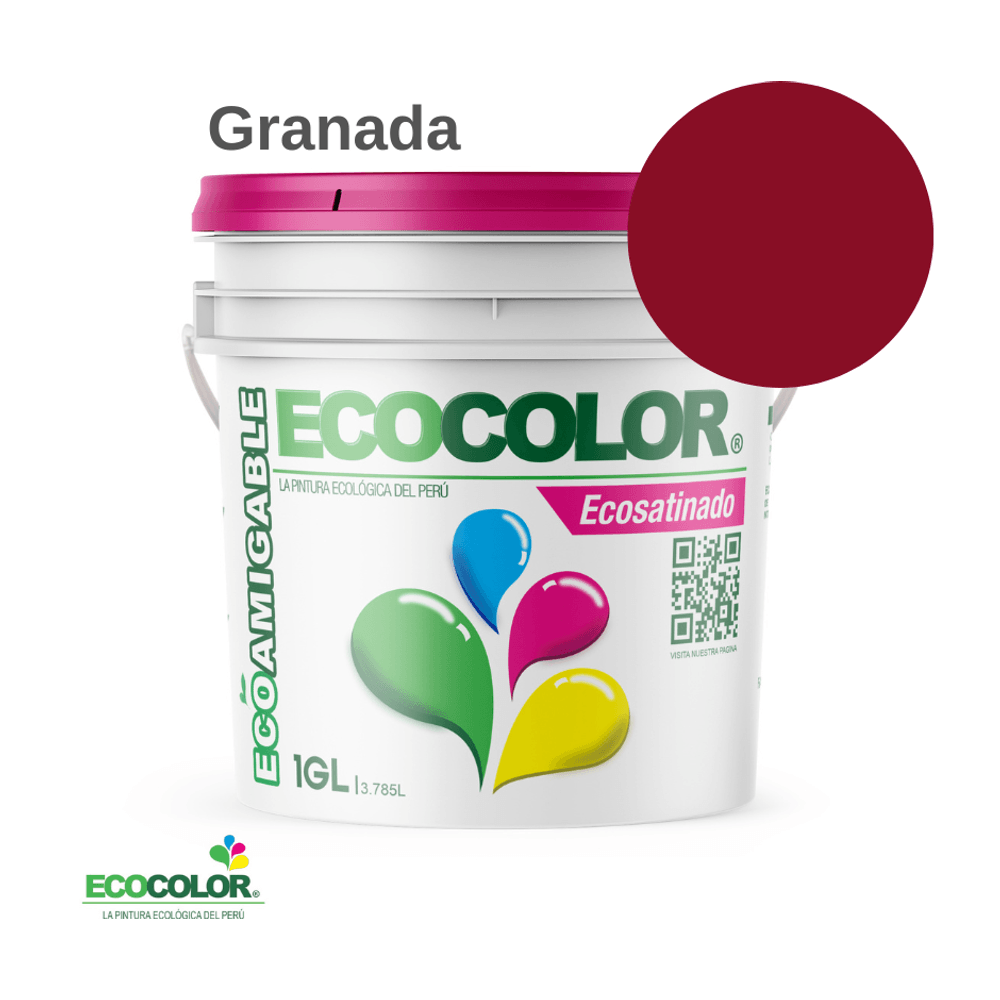 Pintura Ecológica ECOSATINADO 1 Galón Granada