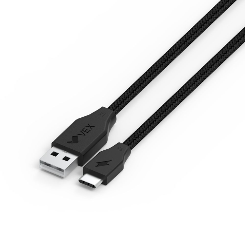 Cable VEX 5A Entrada Tipo C Negro de 1 Metro - Oechsle