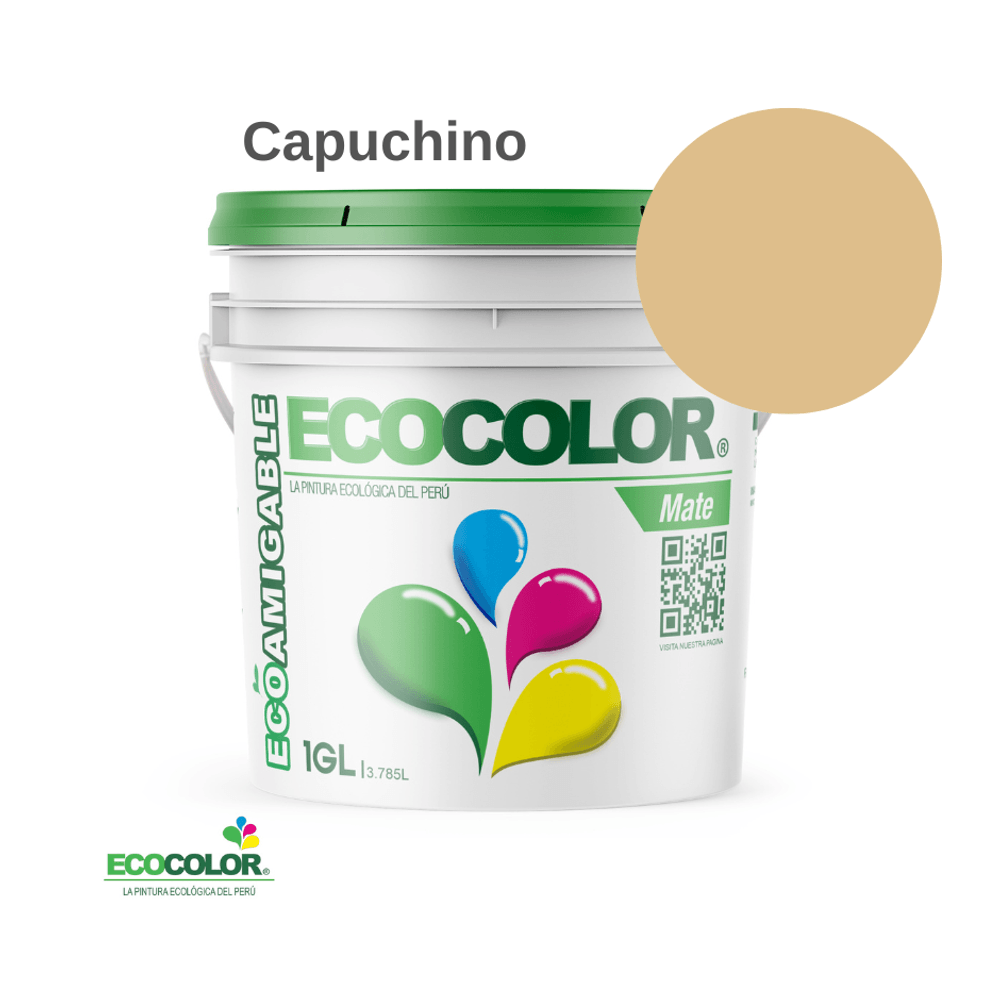 Pintura Ecológica MATE 1 Galón Capuchino