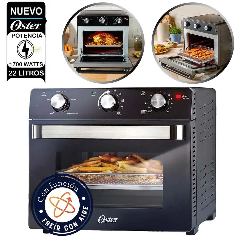 Horno con freidora de aire Oster® de 22 litros TSSTTVMAF1NS