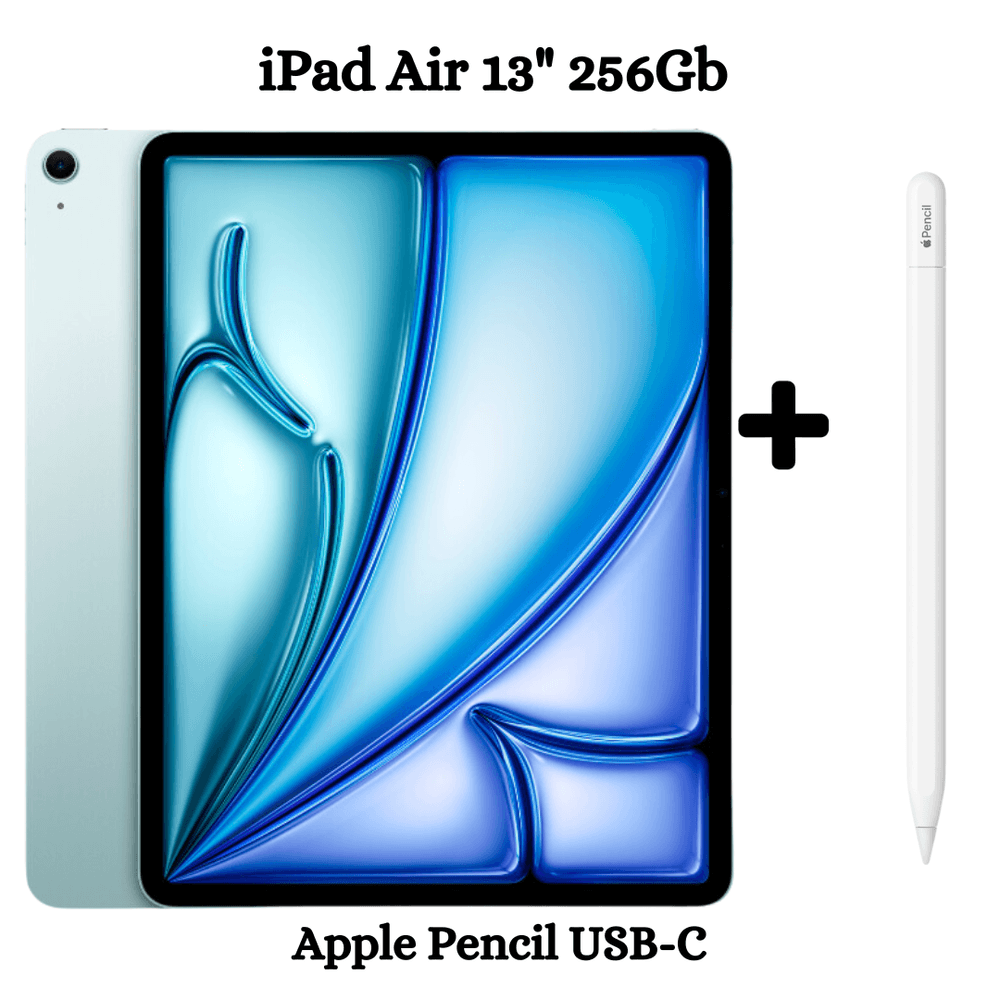 Apple iPad Air 13"" Chip M2 Wifi 2024 256GB - Blue + Apple Pencil USB-C