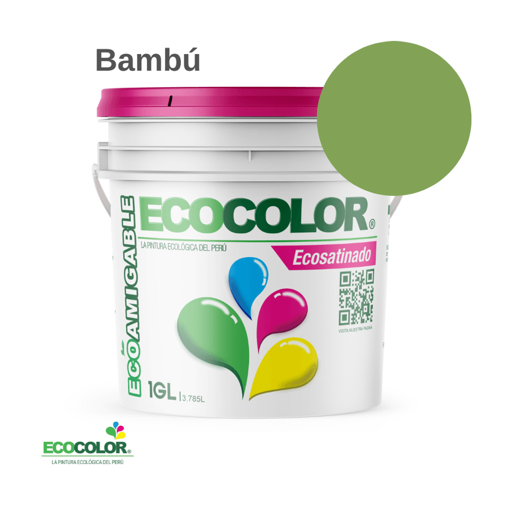 Pintura Ecológica ECOSATINADO 1 Galón Bambú