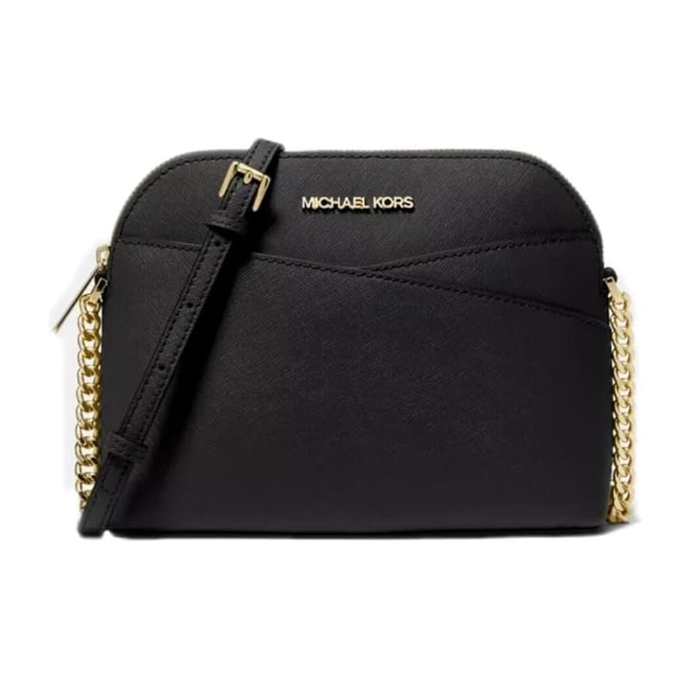 Michael Kors Jet Set Bolso bandolera mediano de cuero Negro