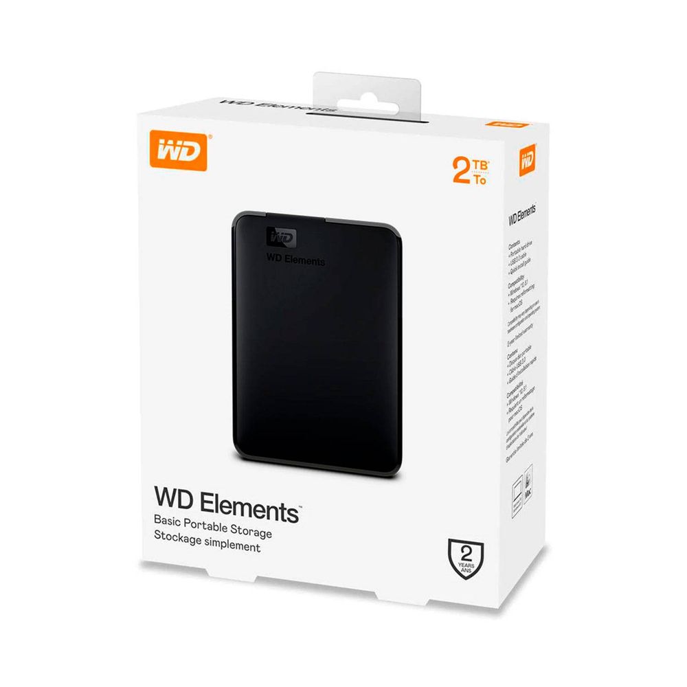 Disco Duro Externo 2 TB Western Digital Elements
