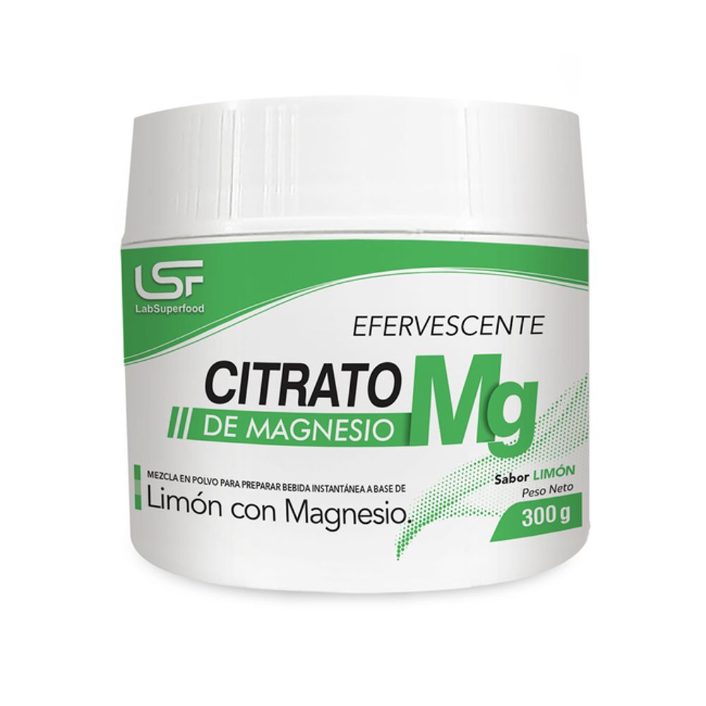 Citrato de Magnesio efervescente x 300gr Sabor Limón