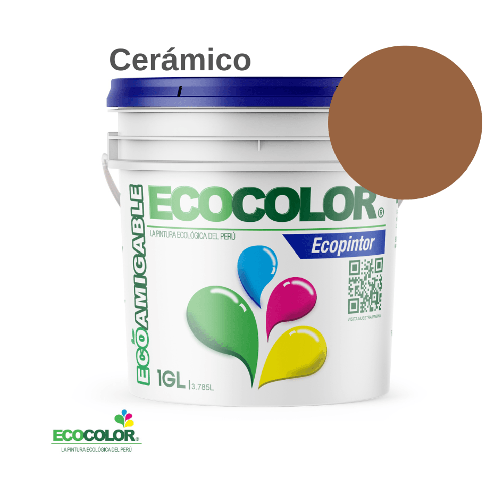 Pintura Ecológica ECOPINTOR 1 Galón Cerámico