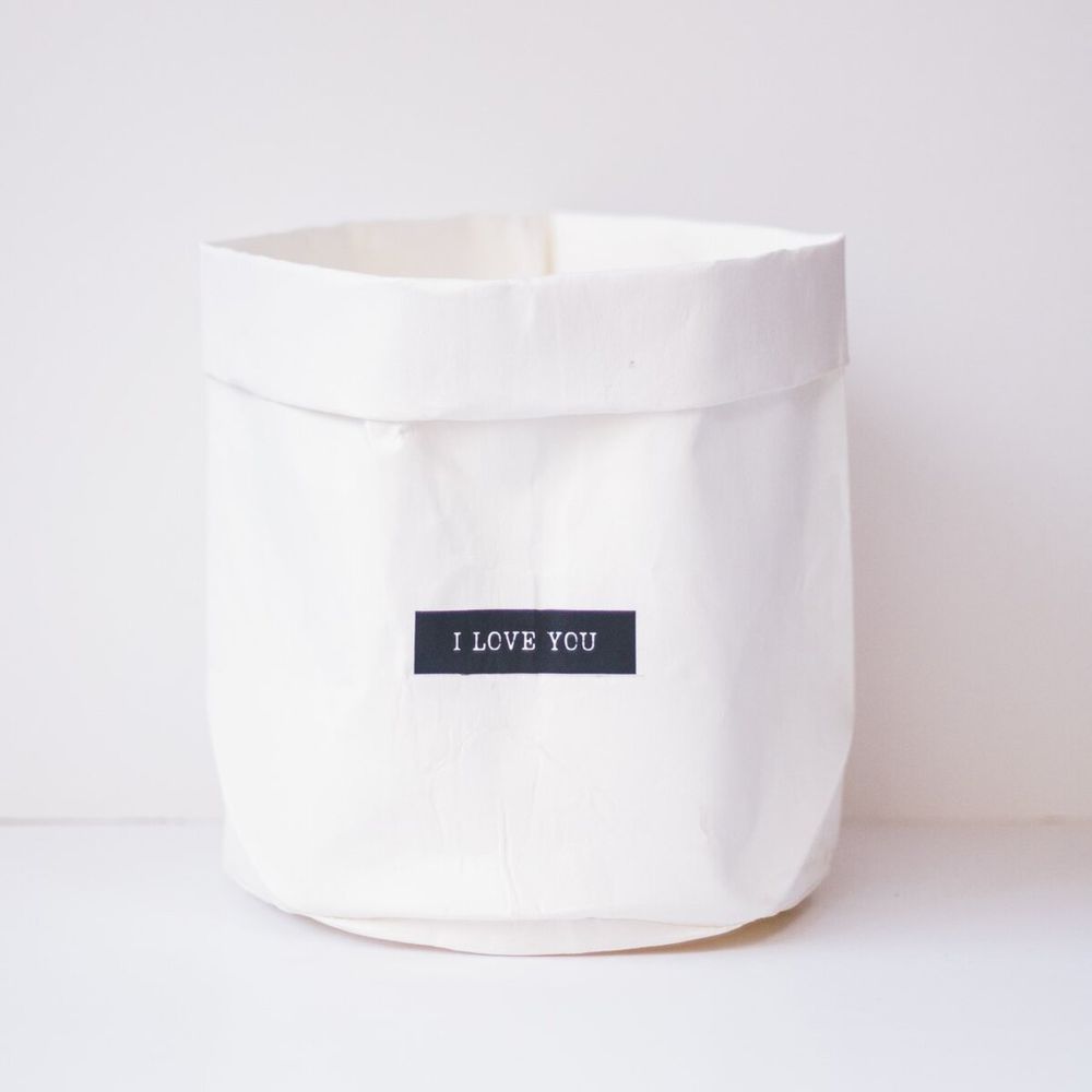 Bolsa Ecológica Lavable Love para Plantas 20 x 30 cm.