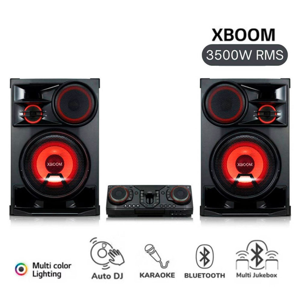 Minicomponente LG Xboom CL98 3500 Watts con Luces