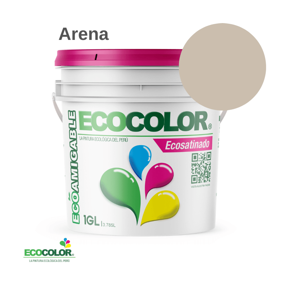 Pintura Ecológica ECOSATINADO 1 Galón Arena