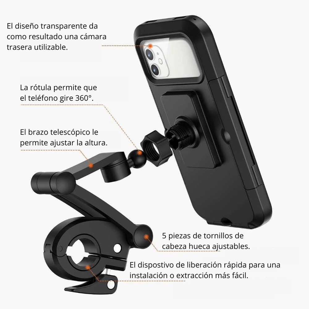 Carcasa Dura Touch Porta Celular Mtb Porta Celular Para Bicicleta