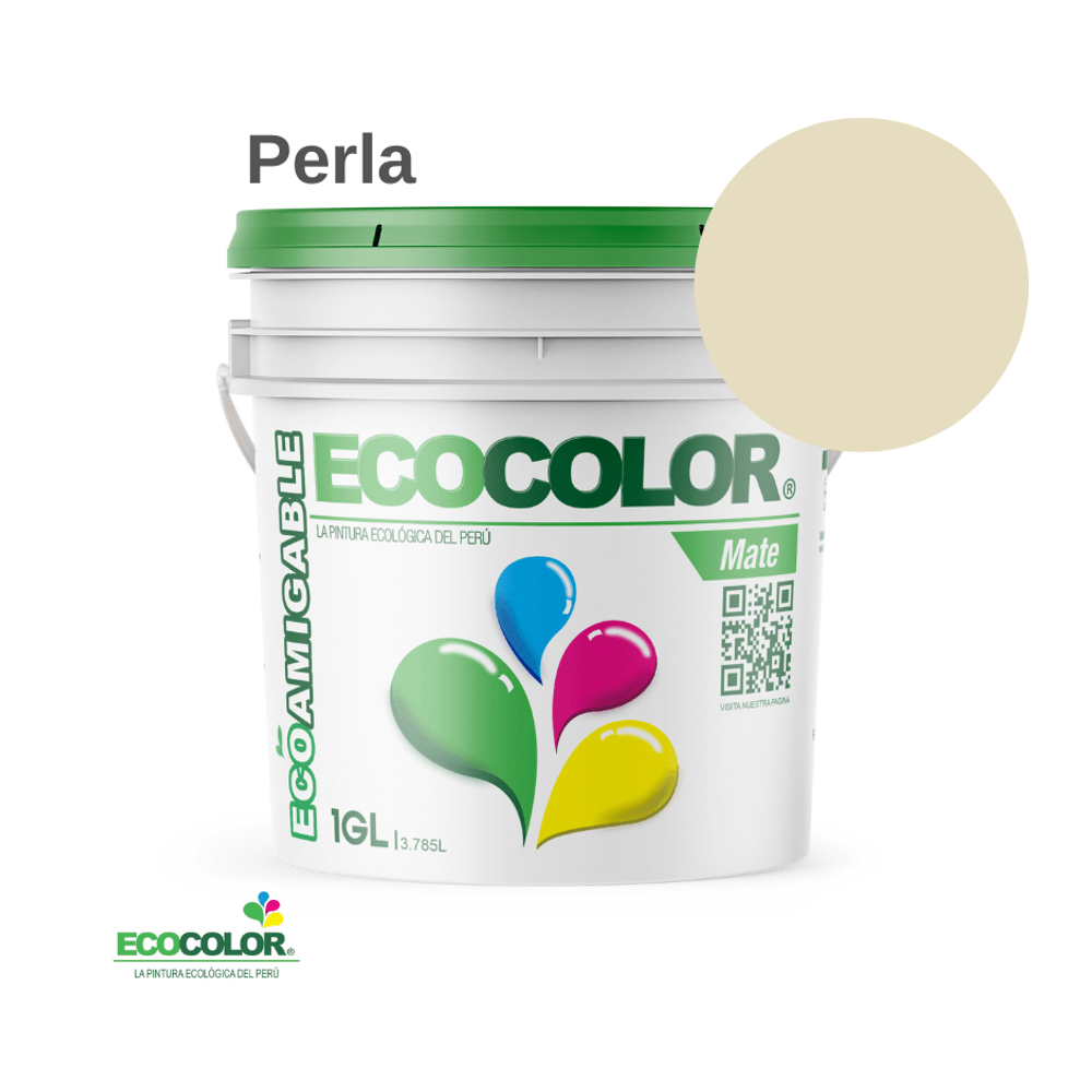Pintura Ecológica MATE 1 Galón Perla