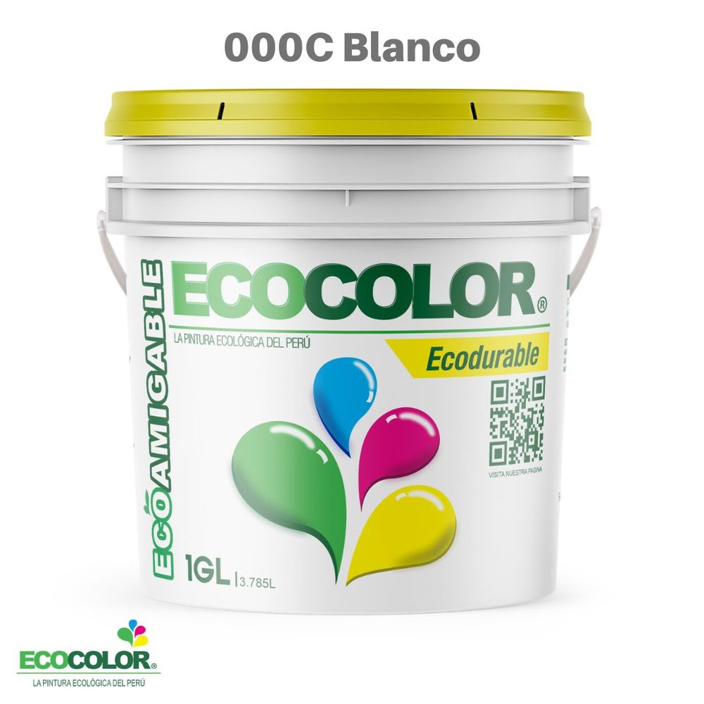 Pintura Ecológica ECODURABLE 1 Galón Blanco
