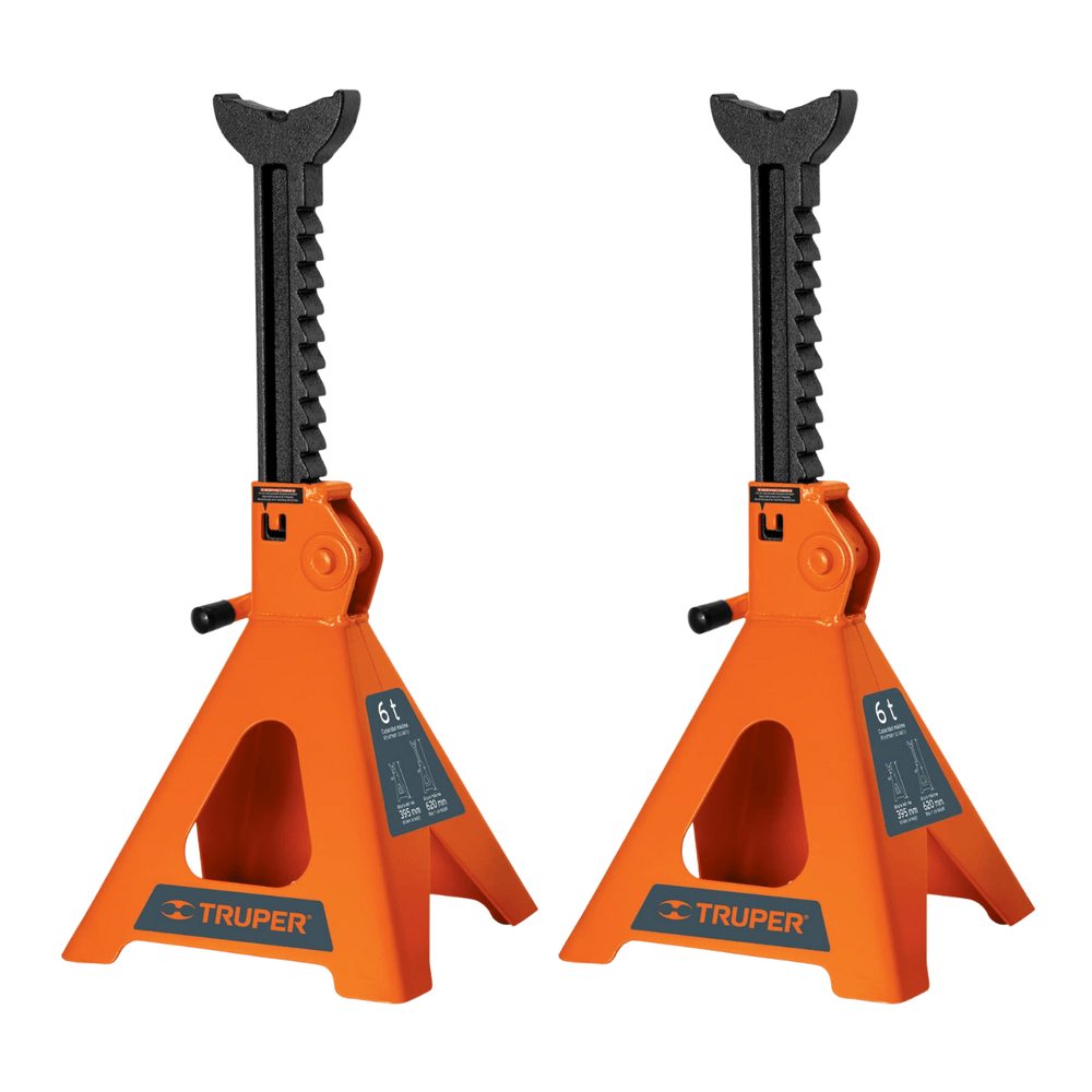 Caballete de 6 Toneladas 2 Piezas Torre para Auto Truper 14845