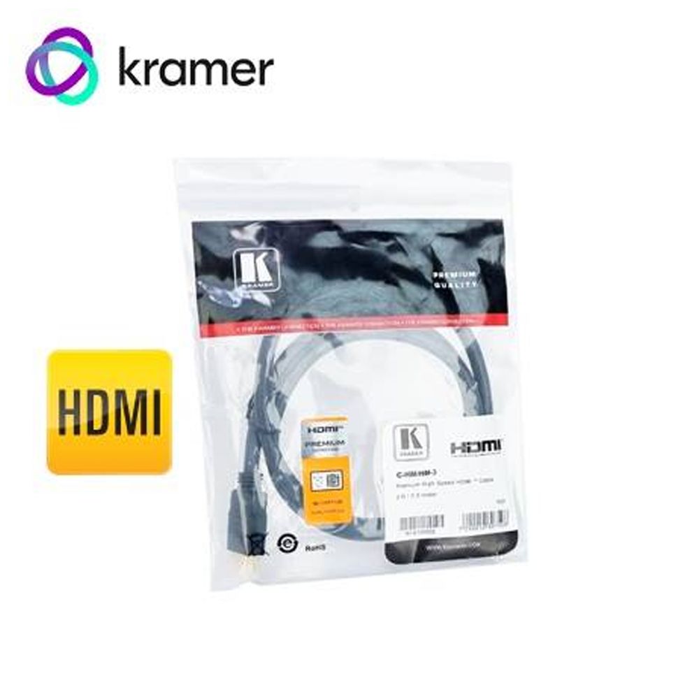 Cable Hdmi Kramer Hm 3 De Alta Velocidad 0 9m