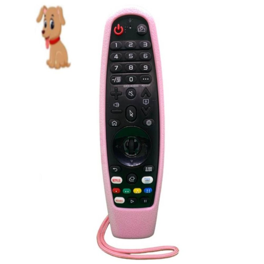 Funda de Silicona para Control Remoto Lg Rosada Abierta