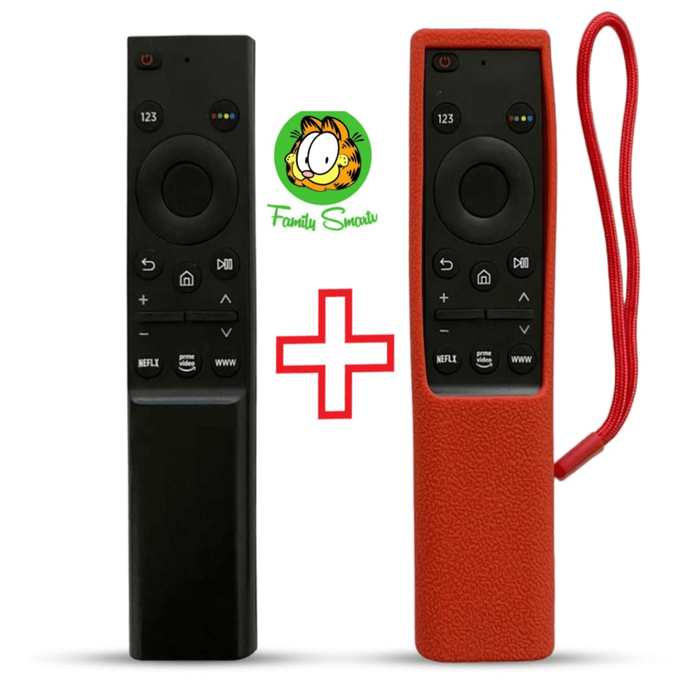 Control Remoto para Tv Samsung Smart Qled 4k Funda Rojo