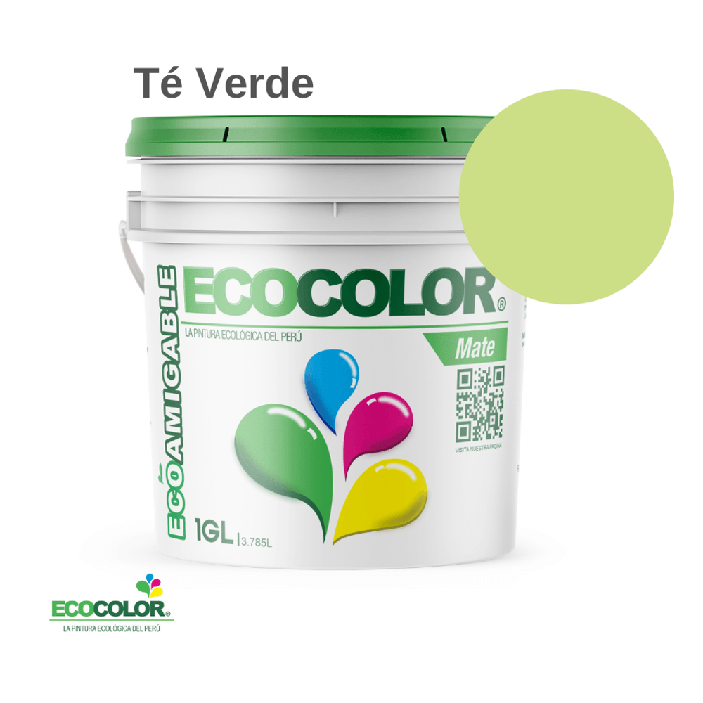 Pintura Ecológica MATE 1 Galón Te Verde