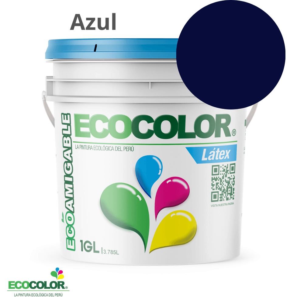 Pintura Ecológica LATEX 1 Galón Azul