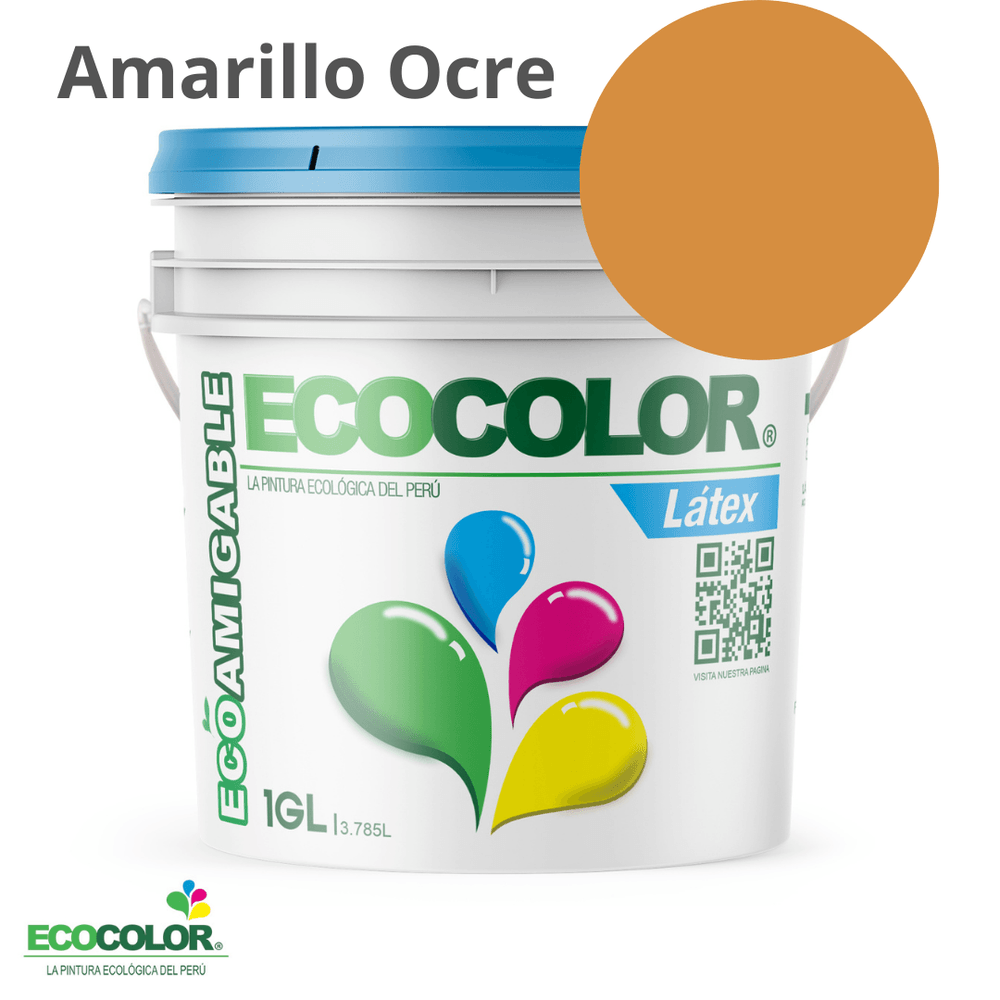 Pintura Ecológica LATEX 1 Galón Amarillo Ocre