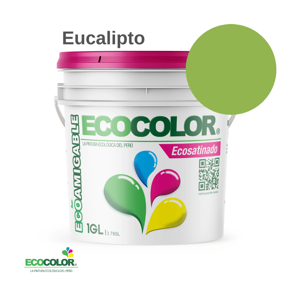 Pintura Ecológica ECOSATINADO 1 Galón Eucalipto