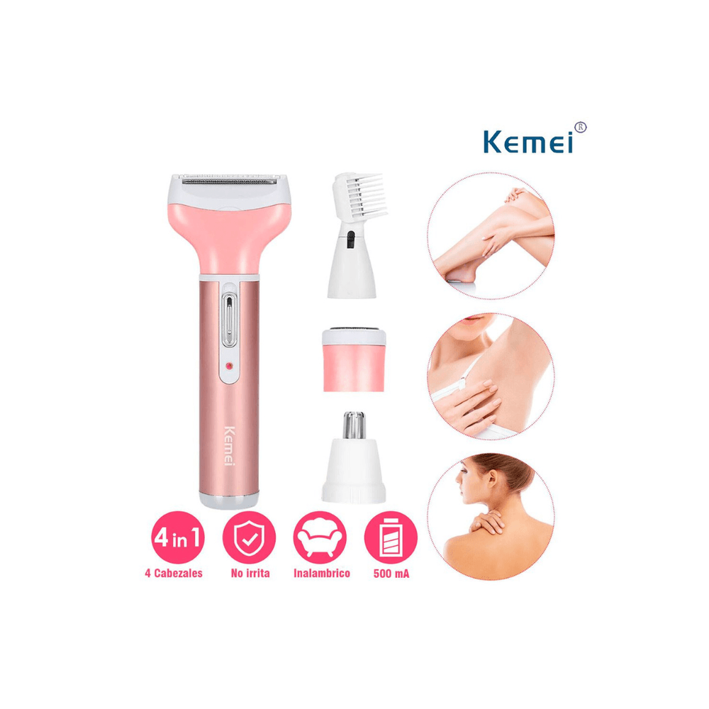 Depiladora Kemei 4 en 1 para Mujer