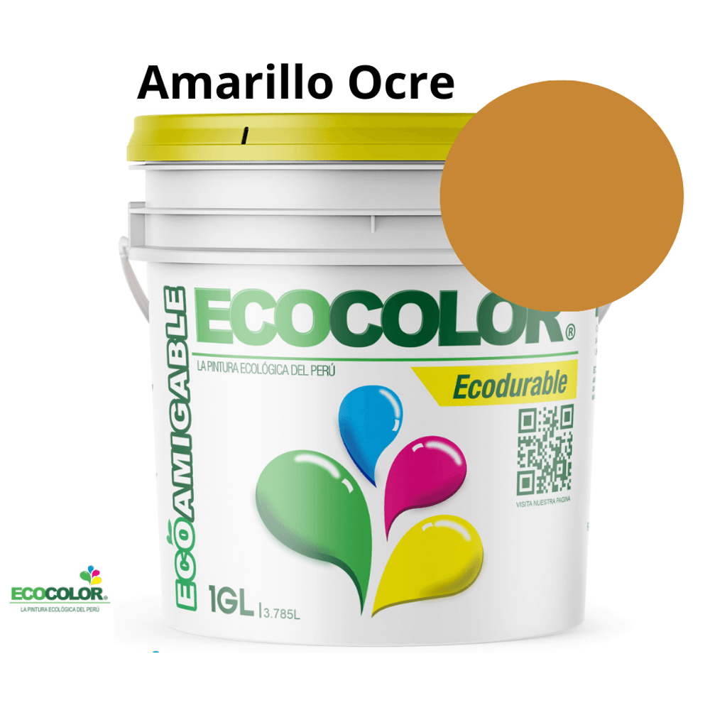 Pintura Ecológica ECODURABLE 1 Galón Amarillo Ocre
