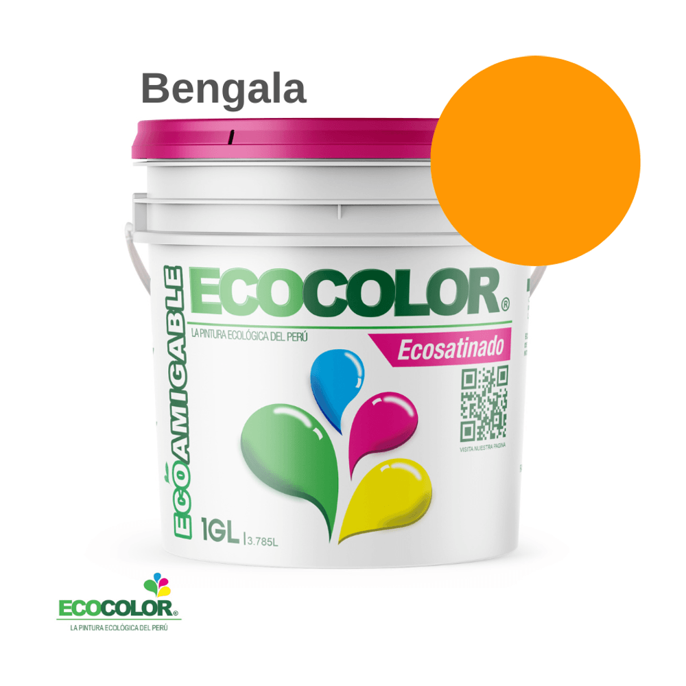 Pintura Ecológica ECOSATINADO 1 Galón Bengala