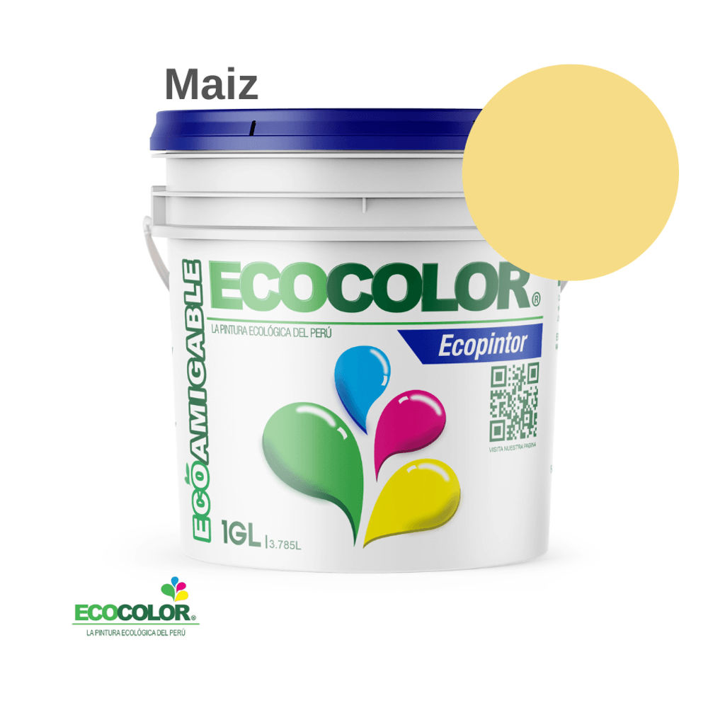 Pintura Ecológica ECOPINTOR 1 Galón Maíz
