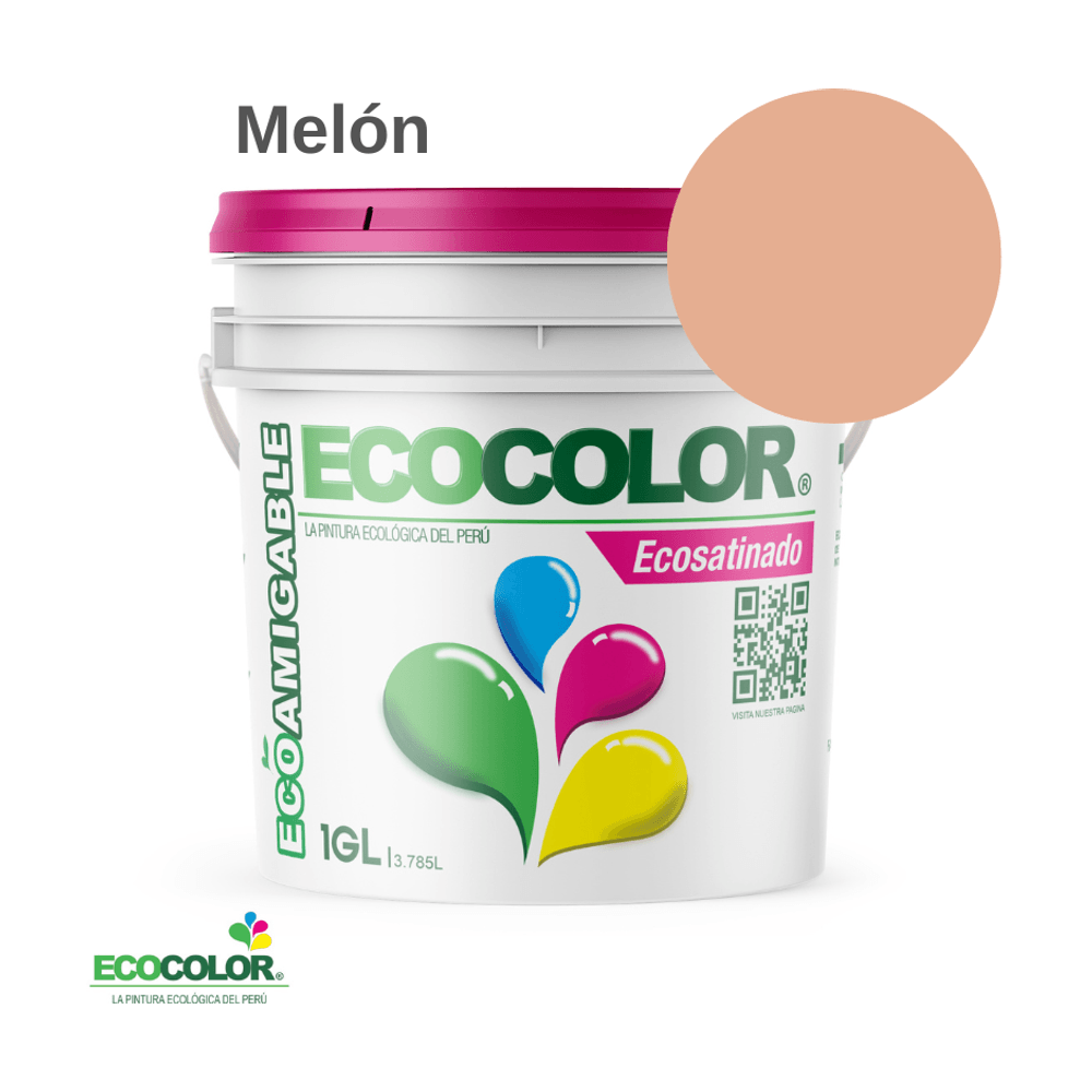 Pintura Ecológica ECOSATINADO 1 Galón Melón