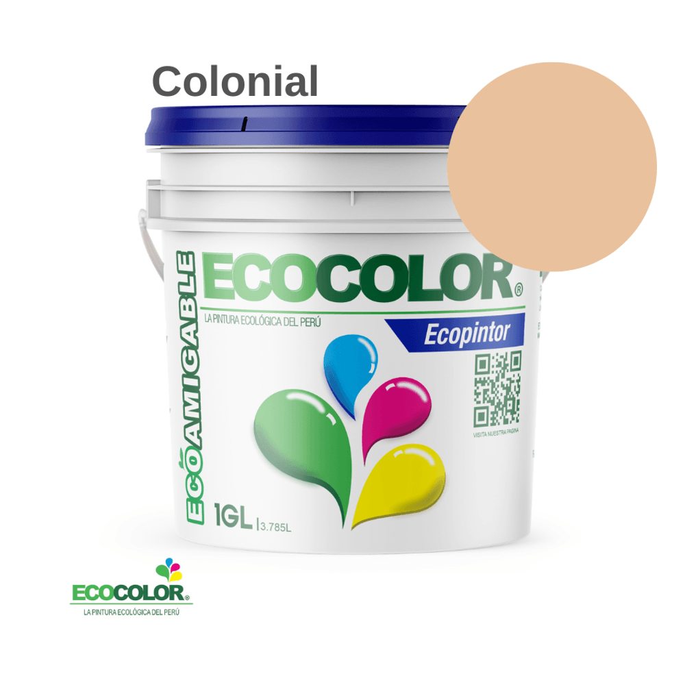Pintura Ecológica ECOPINTOR 1 Galón Colonial