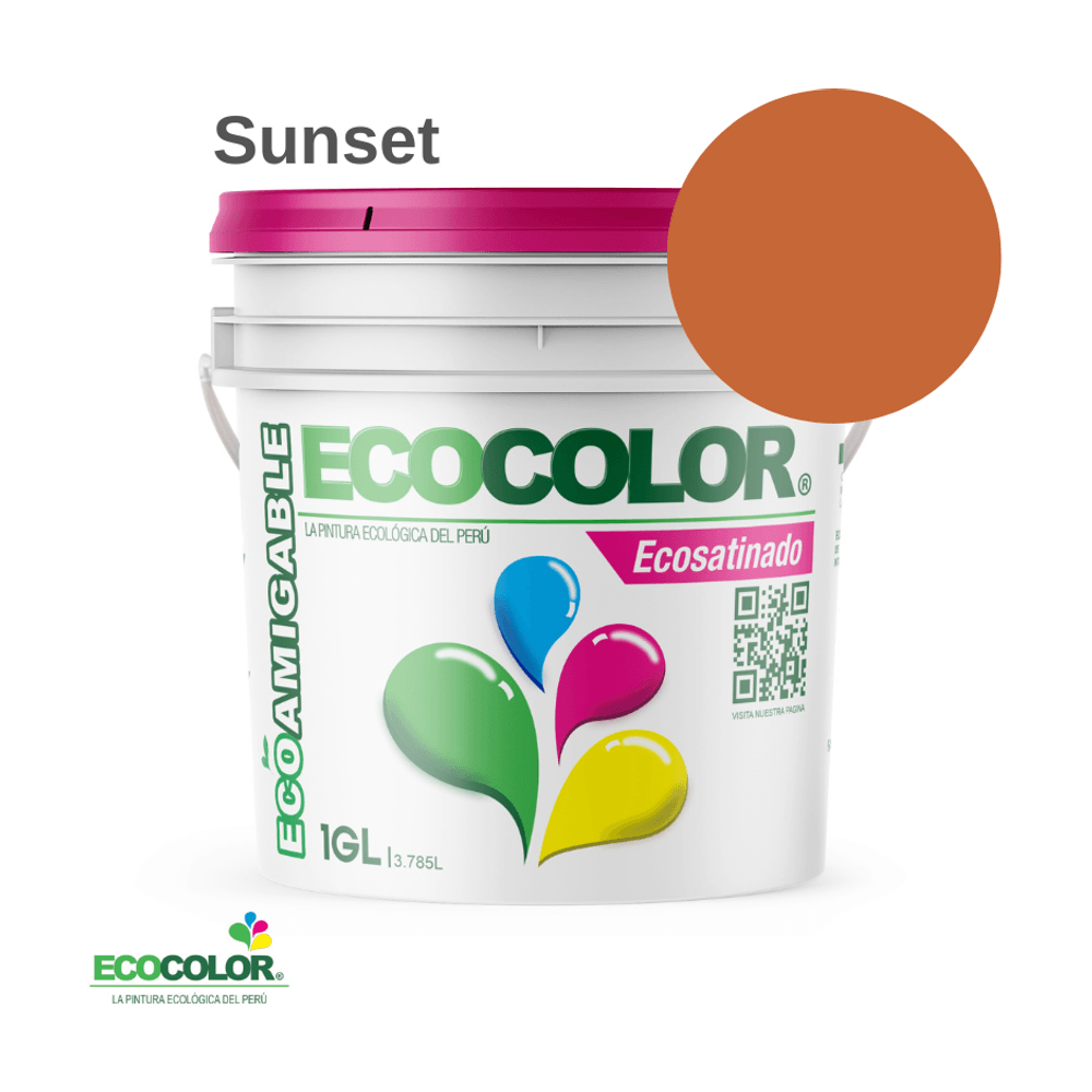 Pintura Ecológica ECOSATINADO 1 Galón Sunset