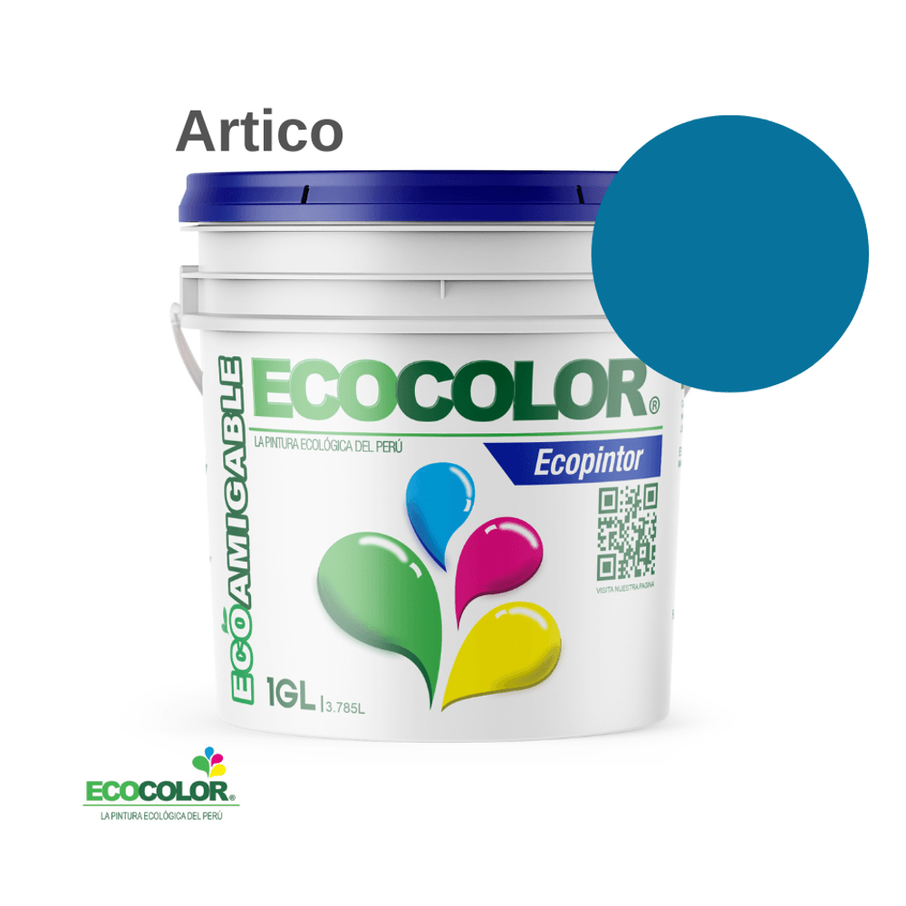 Pintura Ecológica ECOPINTOR 1 Galón Artico