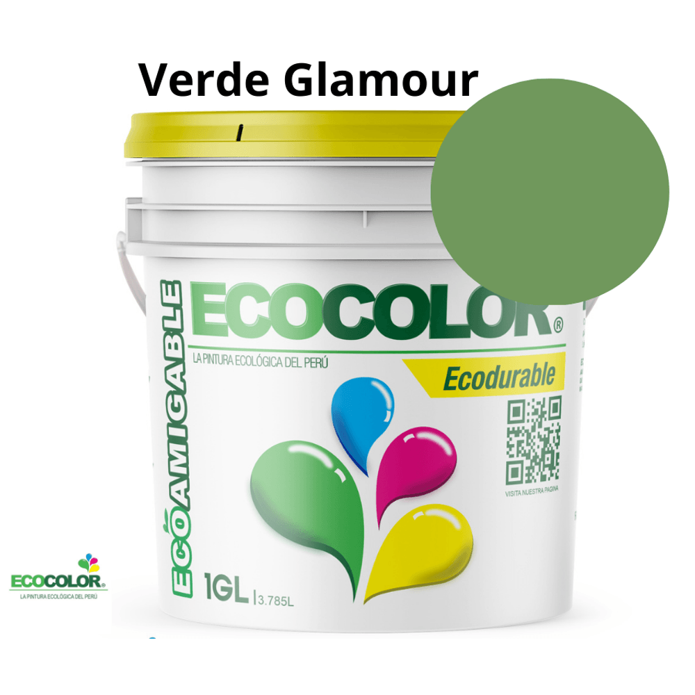 Pintura Ecológica ECODURABLE 1 Galón Verde Glamour