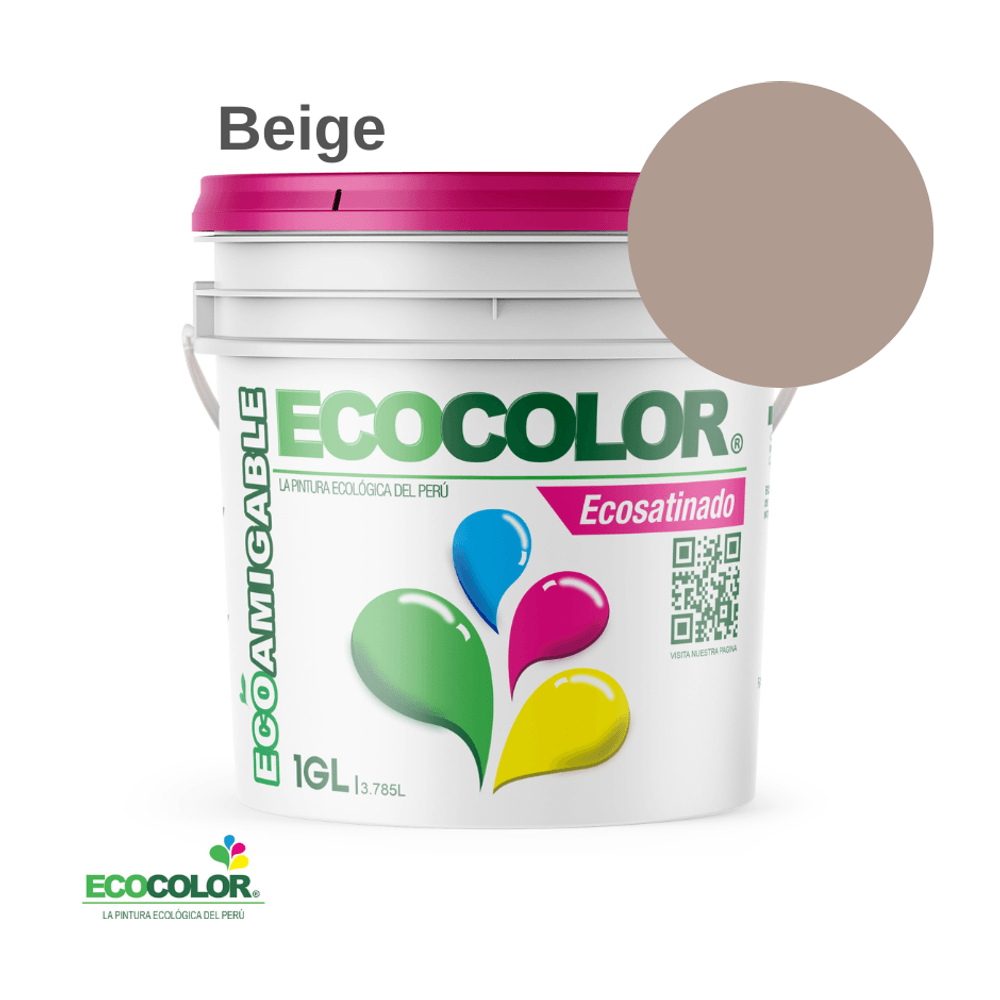 Pintura Ecológica ECOSATINADO 1 Galón Beige