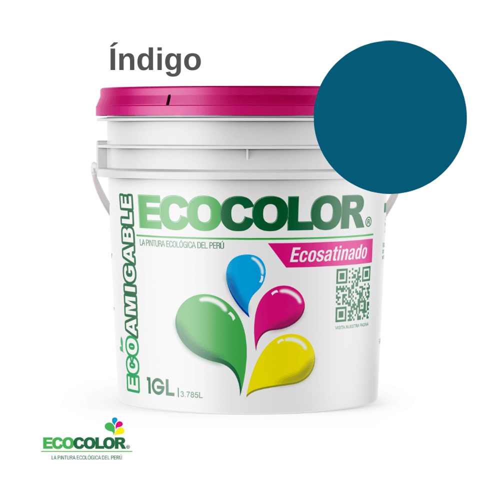 Pintura Ecológica ECOSATINADO 1 Galón Indigo
