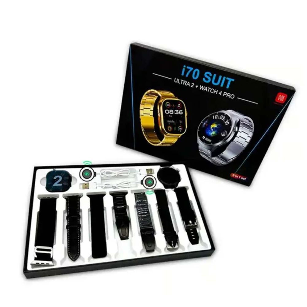 Smartwatch I70 Suit Ultra 2 + Watch 4 PRO + 7 Correas