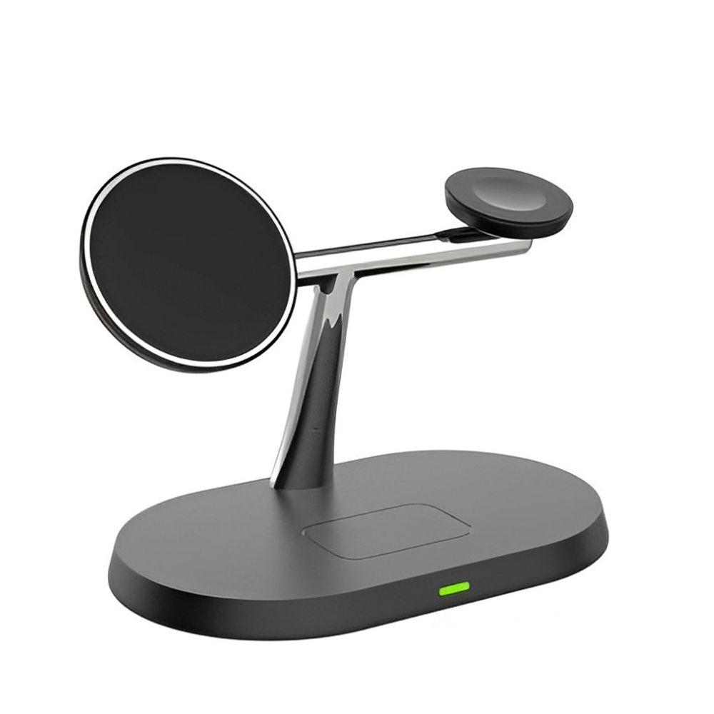Cargador Inalámbrico 3 en 1 de 15W para IPhone | Negro