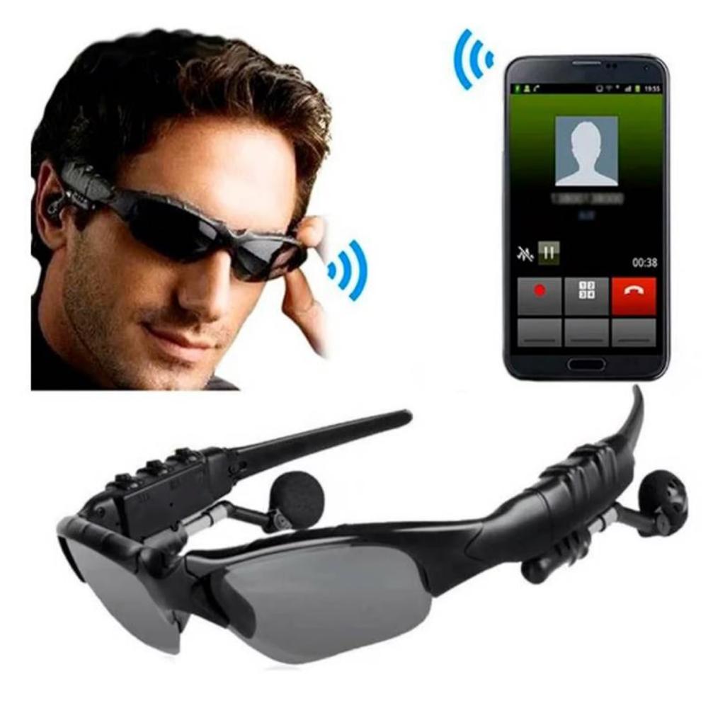 Gafas - Lentes de Sol Polarizado con BLUETOOTH Negro