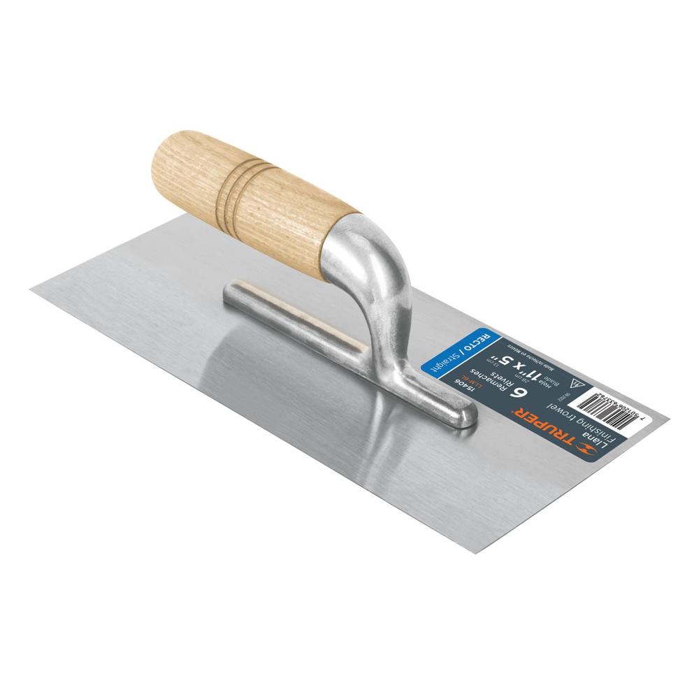Plancha de Empastar Lisa Mango Madera con 6 Remaches Truper 15406